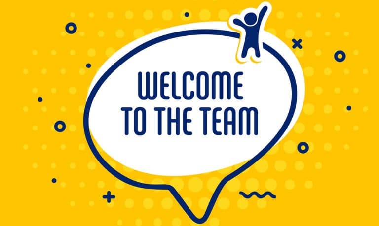 Image with the words "Welcome to the team."