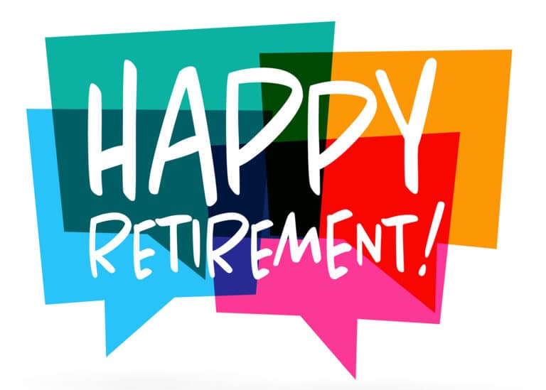 happy,retirement,on,speech,bubbles