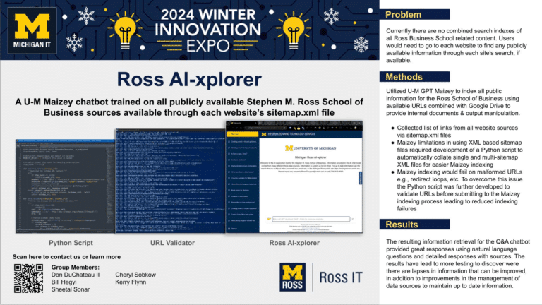 Ross AI-xplorer Poster Session