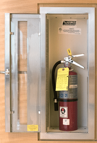 A fire extinguisher