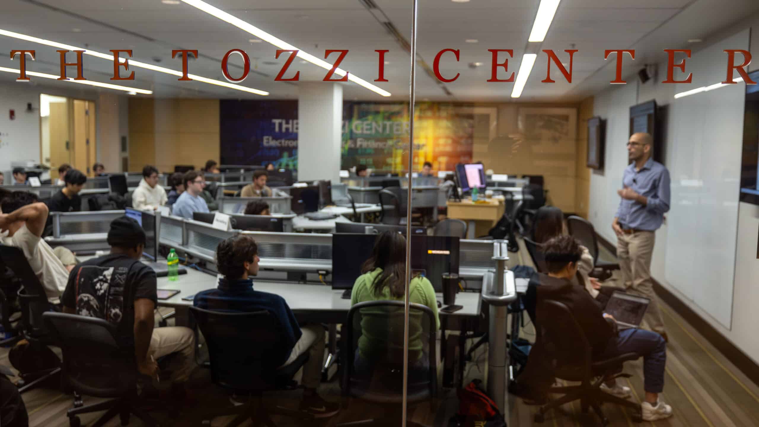The Tozzi Center with students and instructor